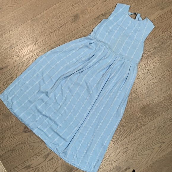 Sister Jane Dresses & Skirts - Sister Jane Sky Blue Checkered Dress